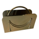 Porte-revues vintage en laiton massif – Décor drapé – Range magazines