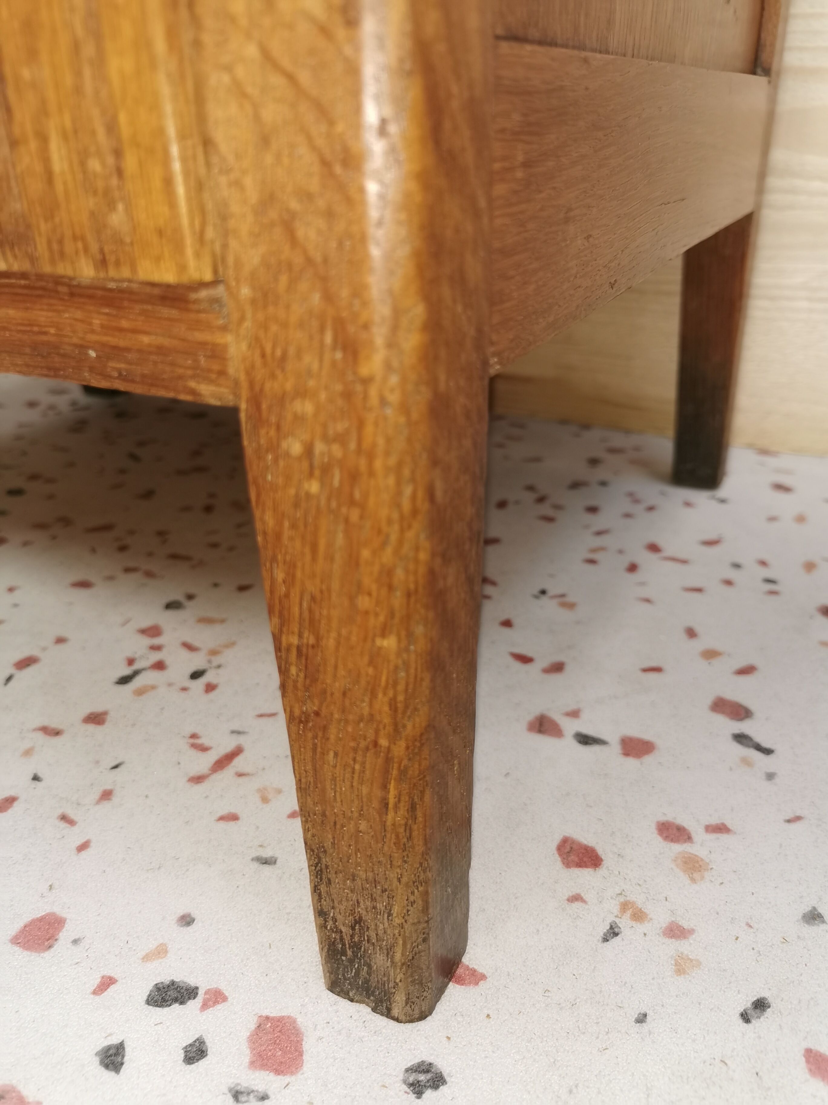 Oak bedside