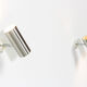 Paire d'appliques murale modernist en metal brosse design 1970
