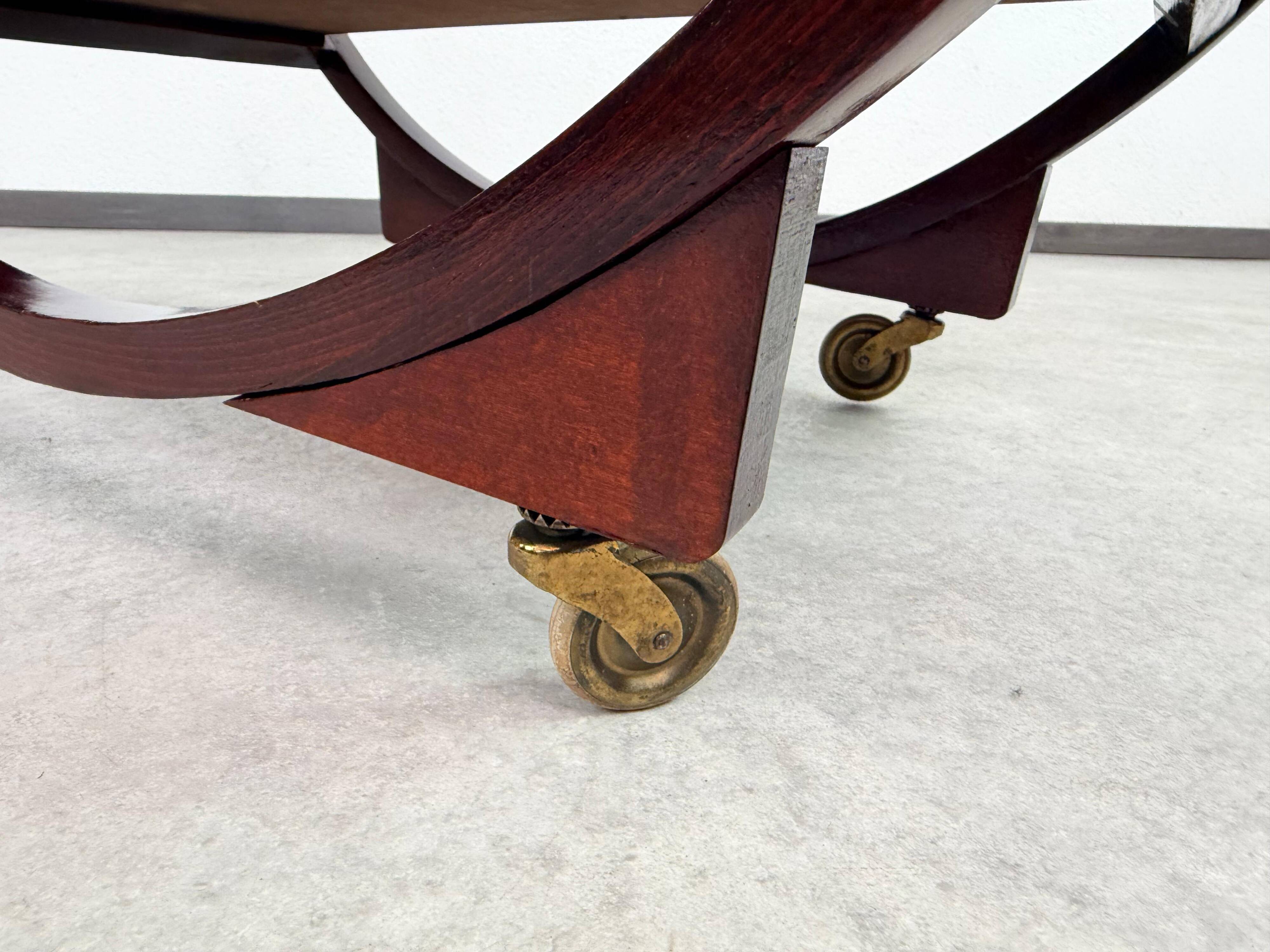 Art Deco service trolley no. 1157 by Thonet Debrecen