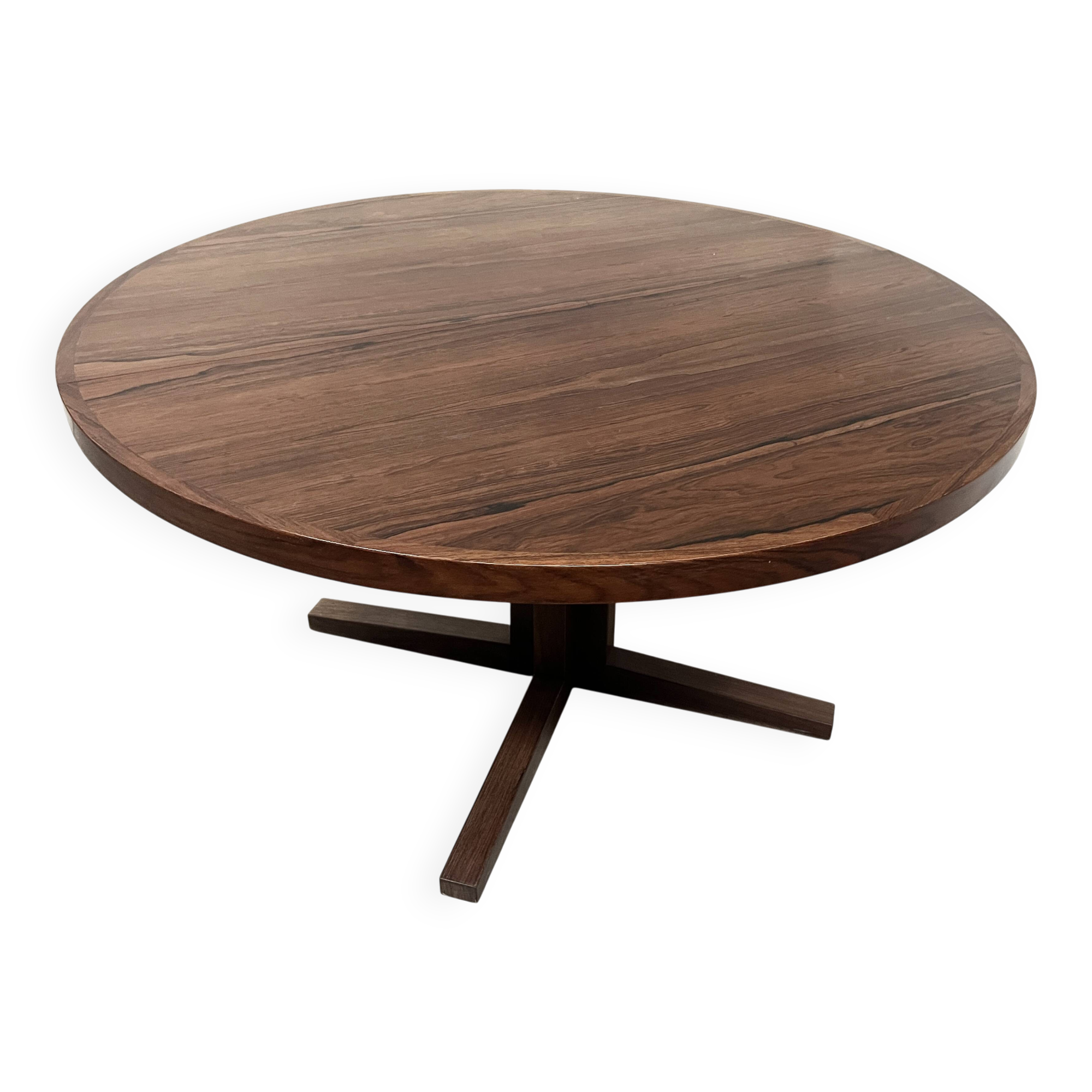 Scandinavian dining table in rosewood veneer "by John MORTENSEN"