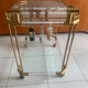 Desserte design en plexiglass et verre