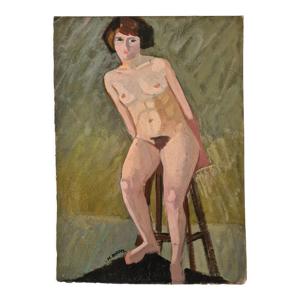 Portrait de nue au tabouret 1923