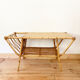 Rattan coffee table from the 50s