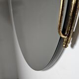 Large modern Italian wall mirror from the mid-20th century.