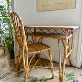 Rattan and bamboo chair from the 50s/60s.