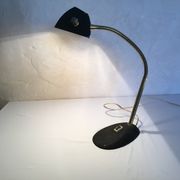 Lampe vintage de bureau design couleur or et noir