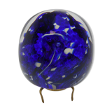 Blue parchment paper press signed 1980