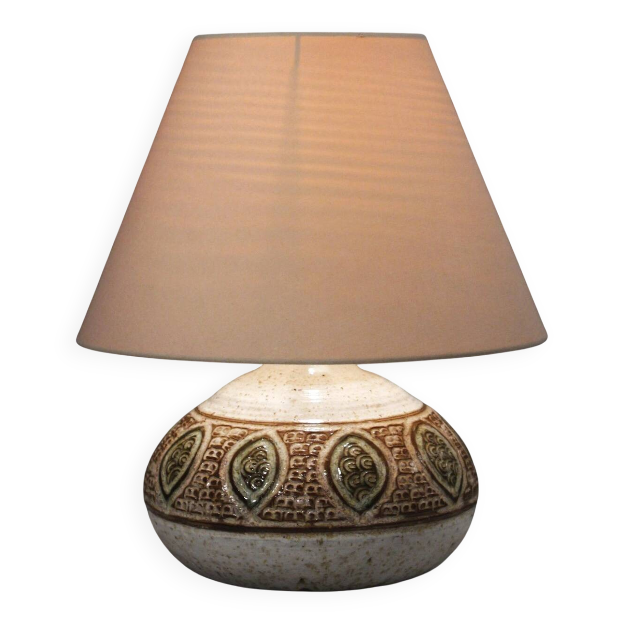 Marcel Giraud in Vallauris large stamped decorative lamp base 1960s