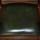 Chesterfield upholstered leather office chair, Victorian style