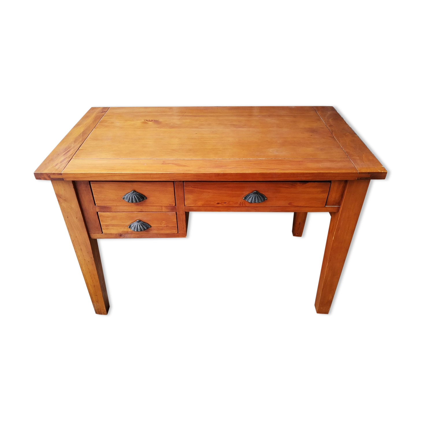 Old solid wood desk