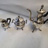 Service a thé/café en métal argenté style empire