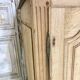Oak buffet with a marble top from the 18th century.
