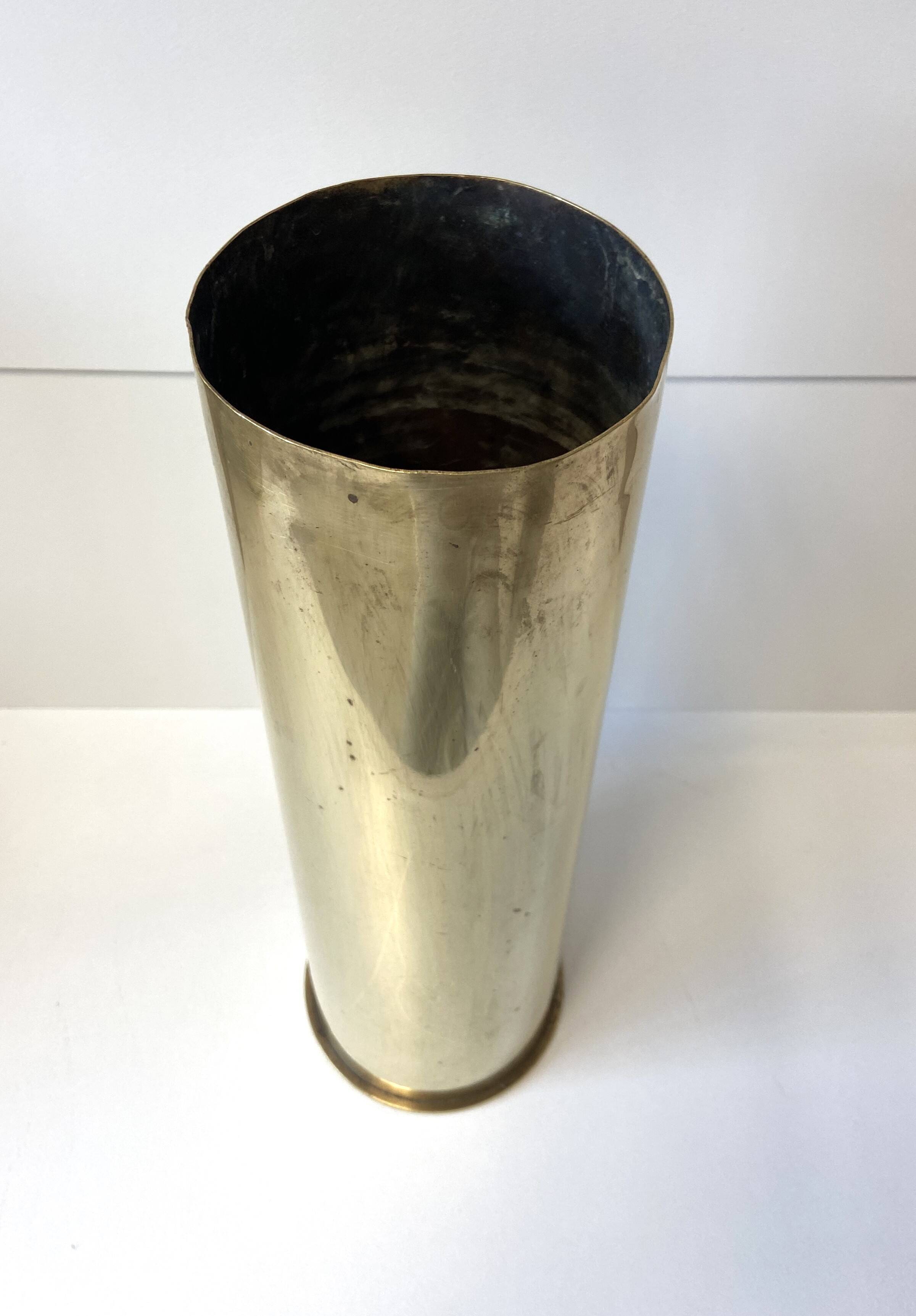 Trench War Craft Vase 1943 105 mm Shell Casing