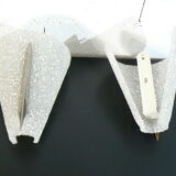 Pair of perspex wall lights from the 1960s