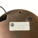 Patinated brass diabolo counterweight pendant lamp by SIsche, Germany