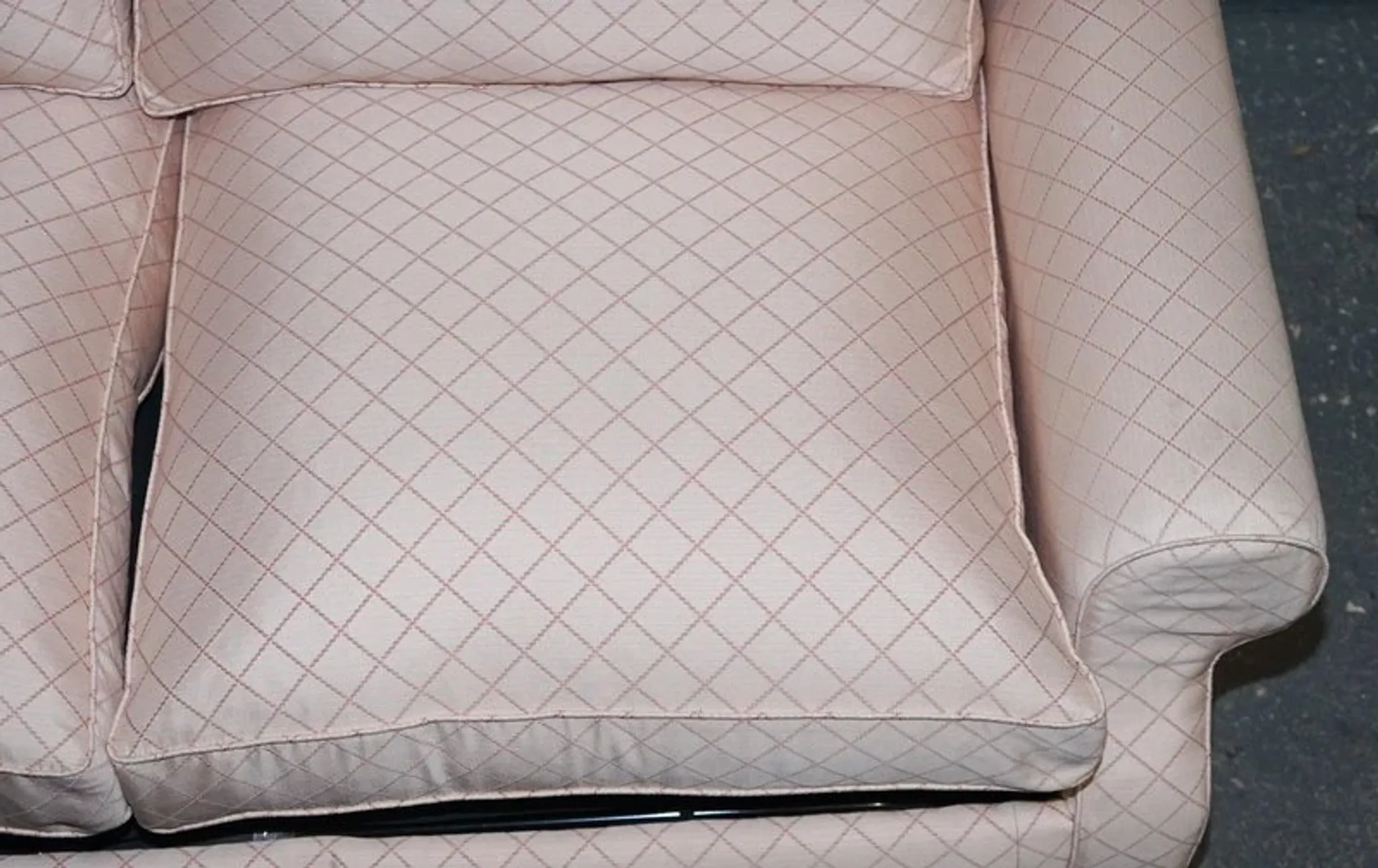 Two-Seater Sofa from Country House with Cushioned Pillows, England