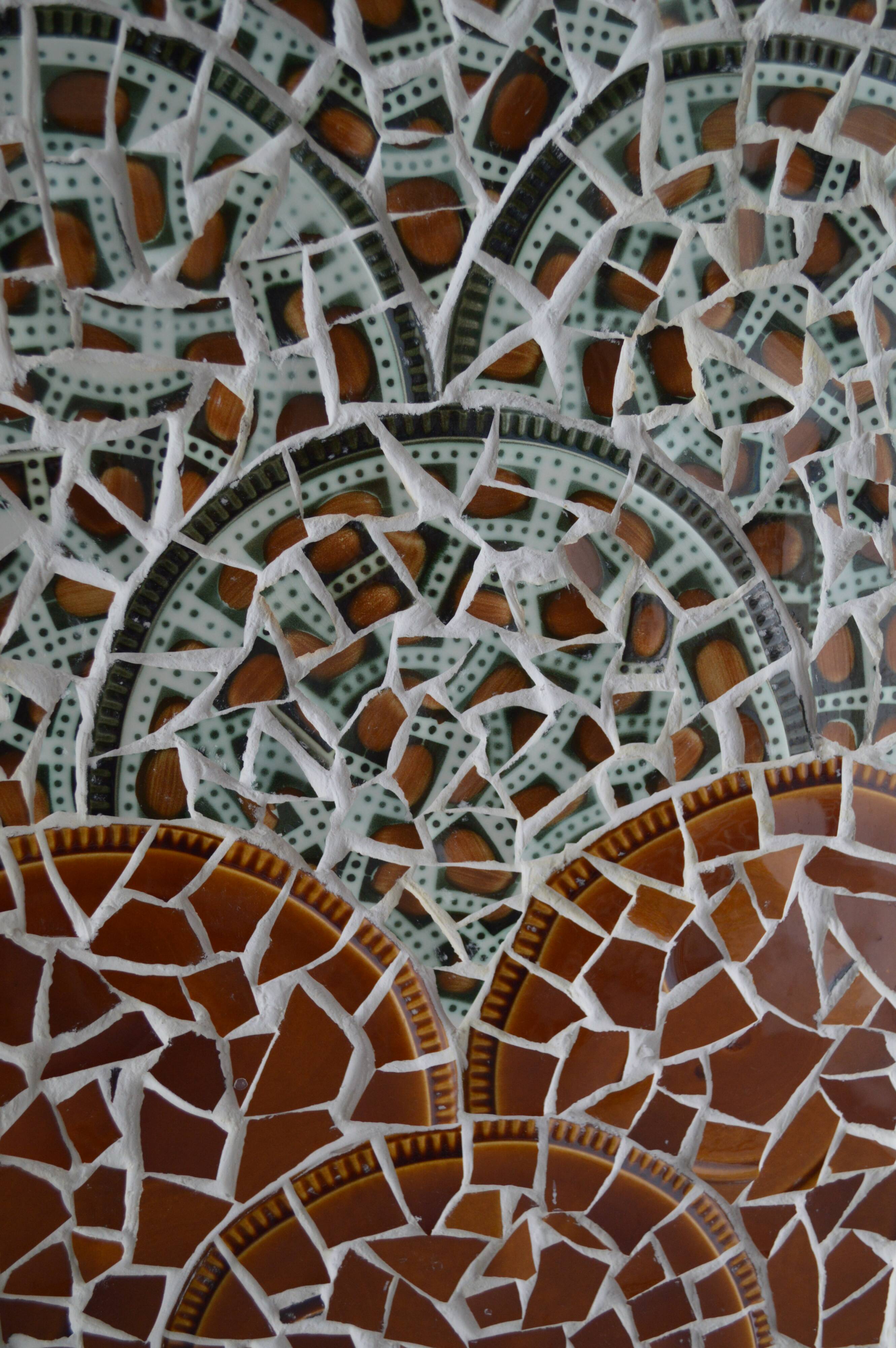 Mosaic column stele from the 1970s