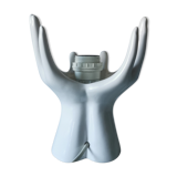 White ceramic hand lamp