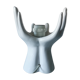 White ceramic hand lamp