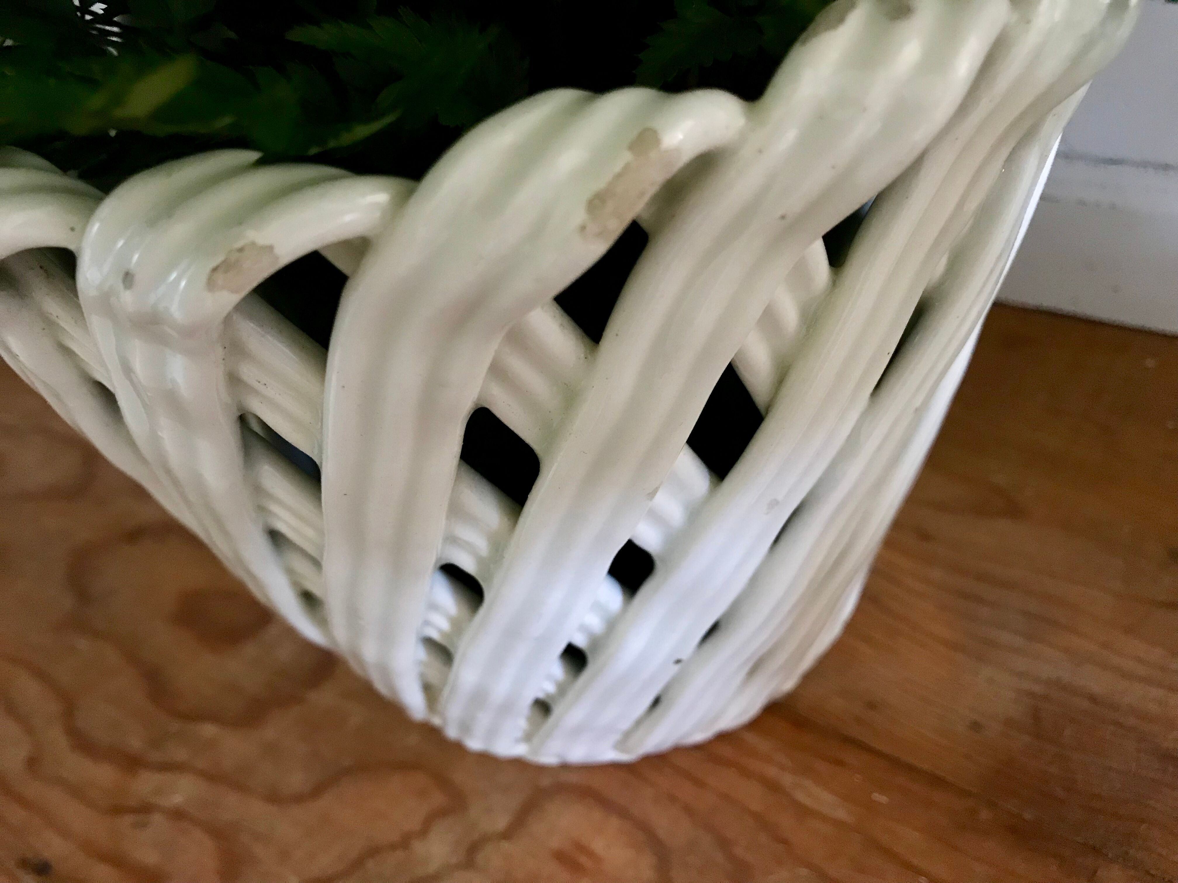Braided ceramic pot cover