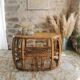 Vintage rattan coffee table