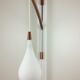 Applique vintage pendulaire scandinave teck 1960