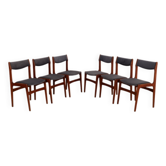 Set of six teak chairs, Danish design, 1960s, production: Denmark