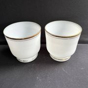 Pair of cache-pots – opaline crystal – 19th century