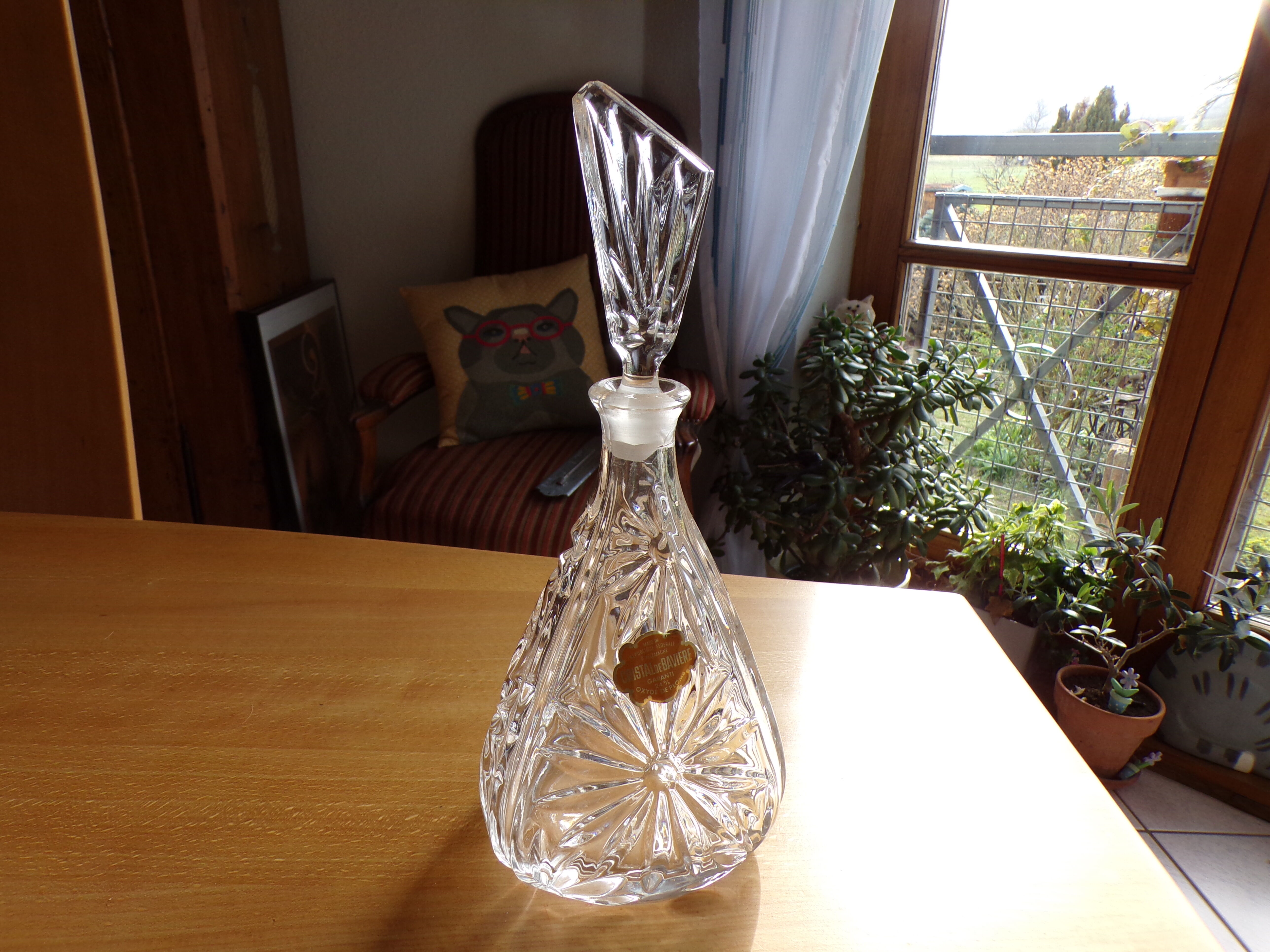 Carafe with baviere crystal liqueur