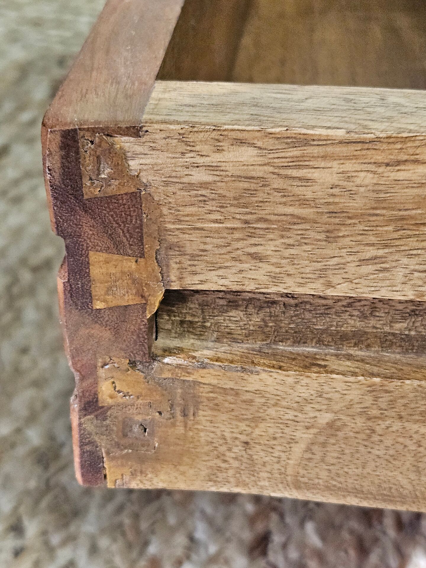 Pair of handcrafted walnut bedside tables from the 20th century.