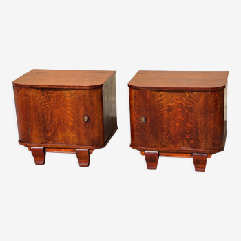 Pair of French work bedside tables 1940
