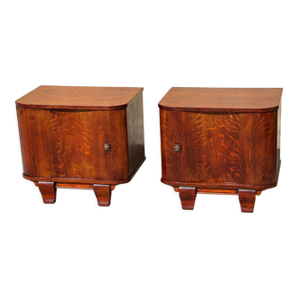 Pair of French work bedside tables 1940