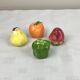 Miniature fruit salt and pepper shakers