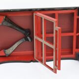 Black laqué wooden coffee table