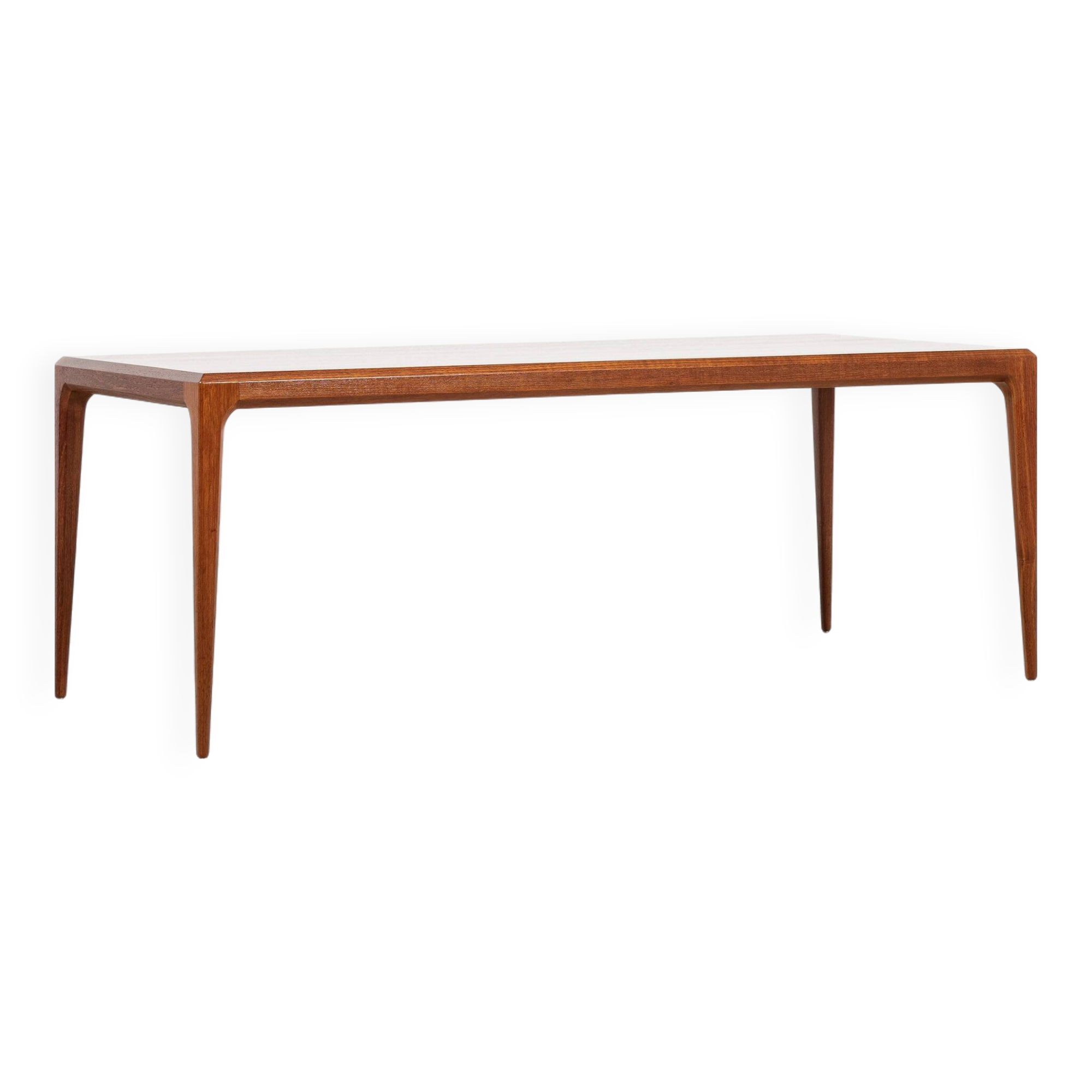 Midcentury Danish coffee table in teak by Johannes Andersen for Silkeborg 1960s