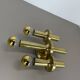 rare Brass tube "TORCH" Wall Light sconce by GAETANO SCIOLARI, Italy 1970s