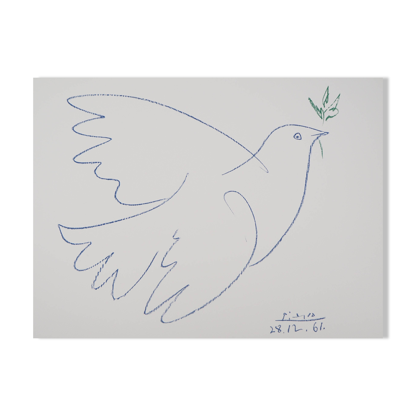 Pablo Picasso: The Dove of Peace, signed lithograph