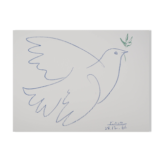 Pablo Picasso: The Dove of Peace, signed lithograph