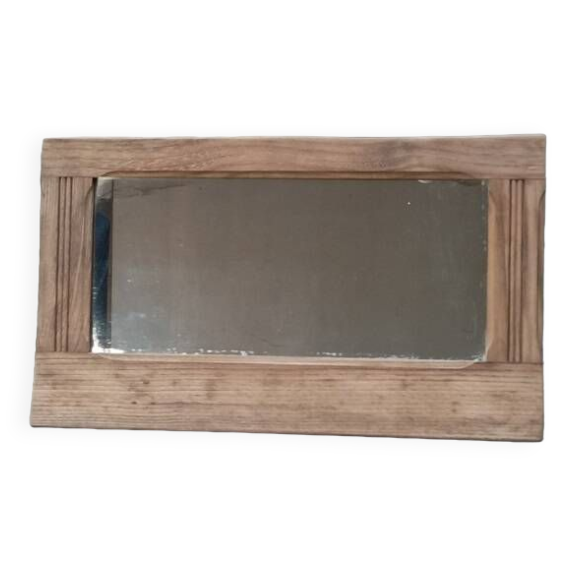 Entrance mirror Weathered air-gummed wood frame