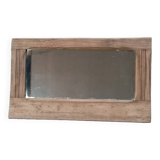 Entrance mirror Weathered air-gummed wood frame