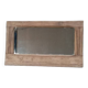 Entrance mirror Weathered air-gummed wood frame
