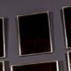 Vintage 20thC Italian Collection Of White Metal Framed Mirrors c.1950