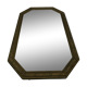 Miroir ancien en bois décor doré vintage - 31x49cm