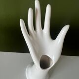White soliflore hand