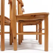 Set of 4 Danish pine chairs in Rainer Daumiller style – circa 1975