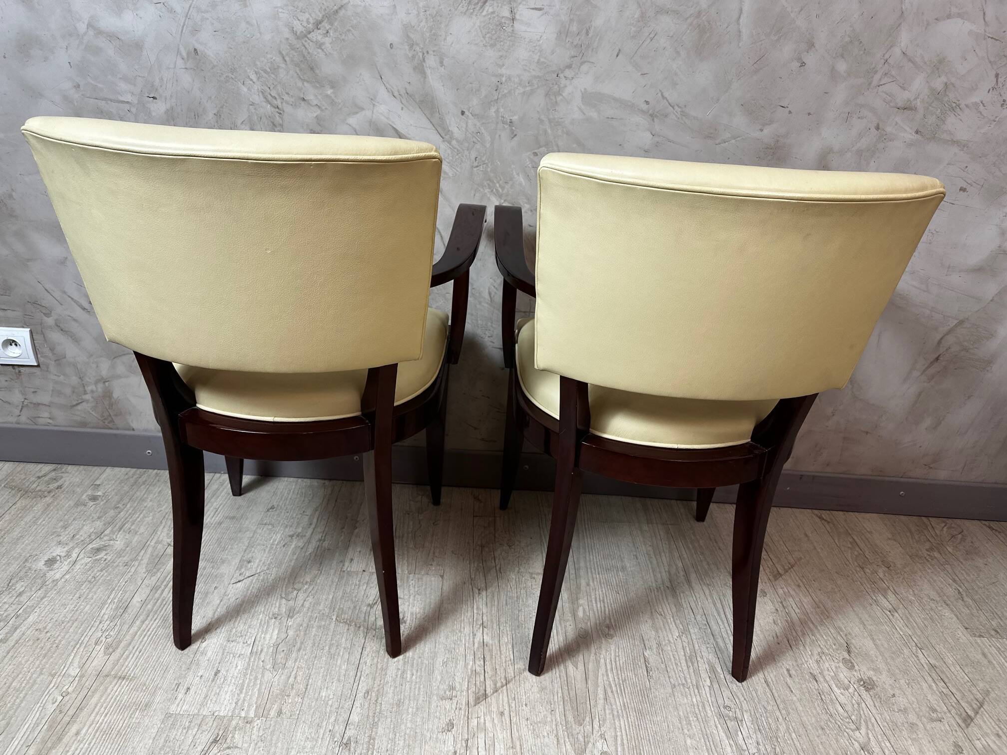 Pair of bridge armchairs