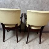 Pair of bridge armchairs