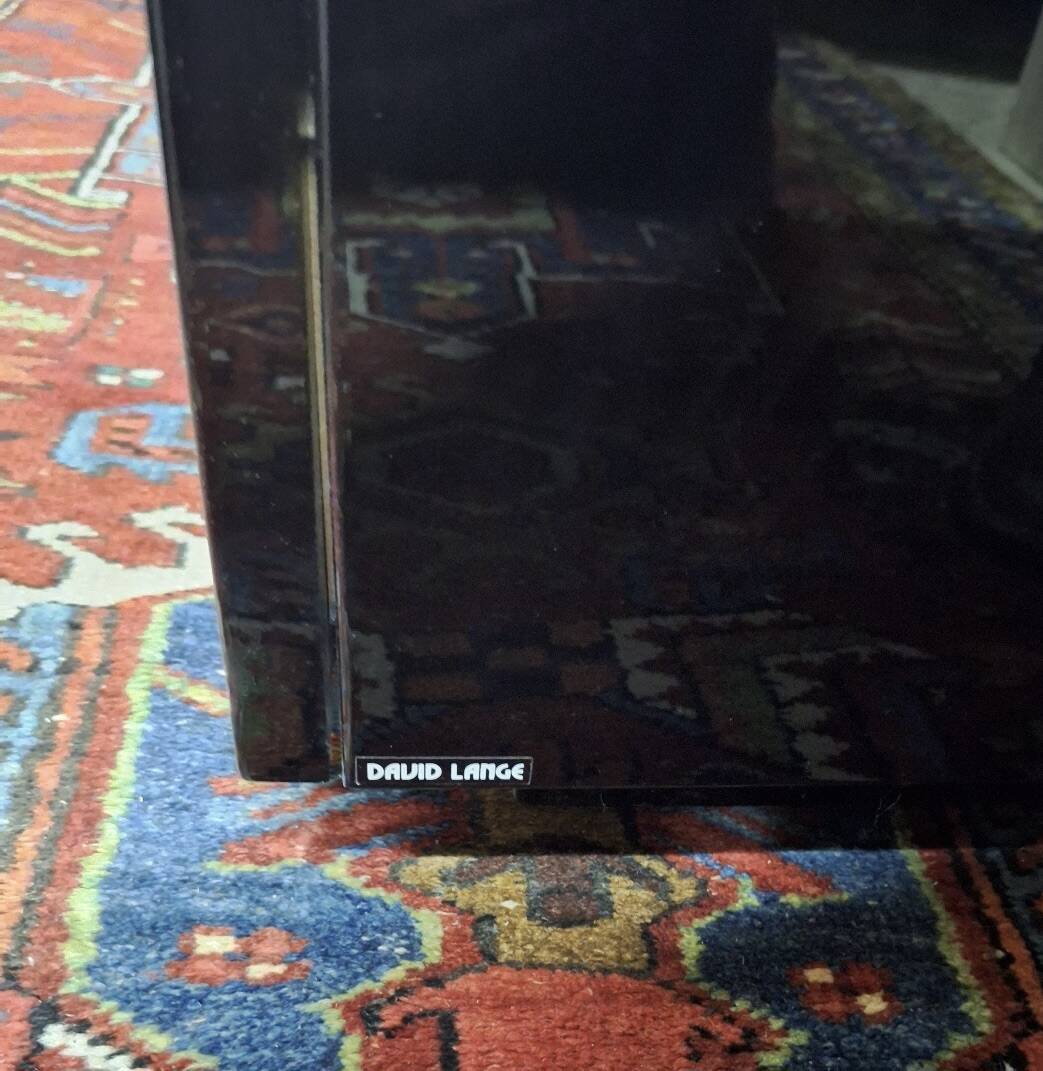 Commode en laque de David Lange Roche Bobois, signée, années 1970.