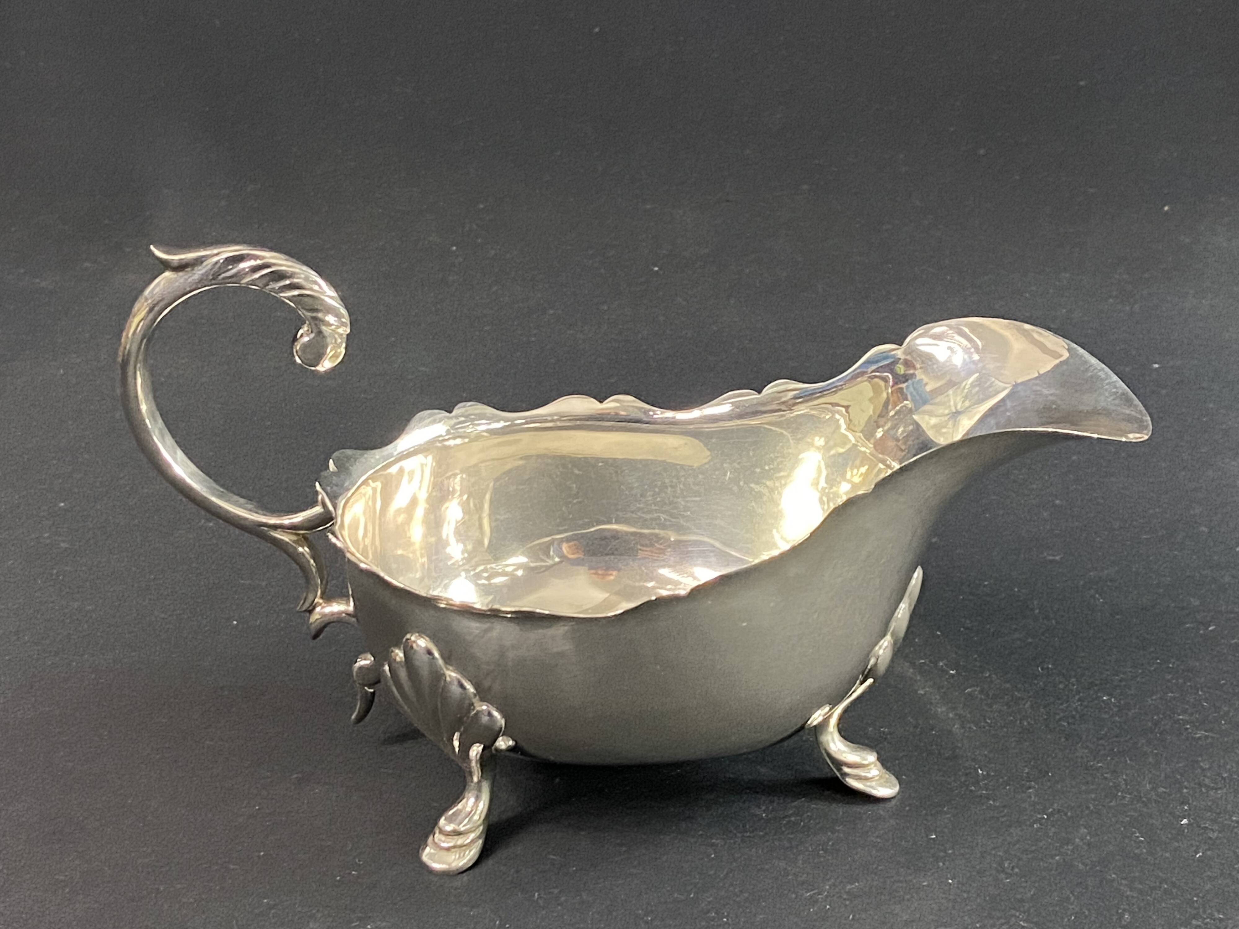 Restoration style metal sauce boat